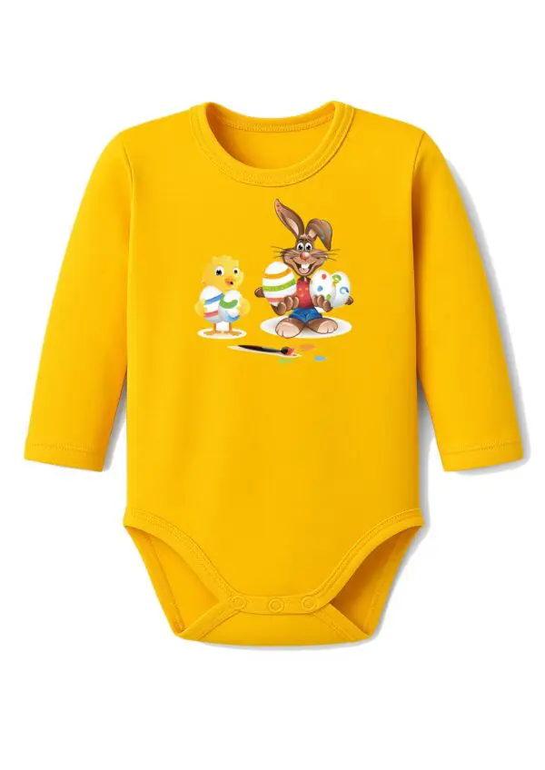 Body niemowlęce Wielkanocne ZAJĄCZEK KRÓLIK KURCZAK | bawełna | prezent