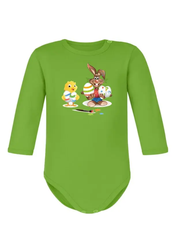 Body niemowlęce Wielkanocne ZAJĄCZEK KRÓLIK KURCZAK | bawełna | prezent