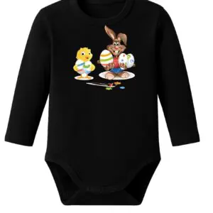 Body niemowlęce Wielkanocne ZAJĄCZEK KRÓLIK KURCZAK | bawełna | prezent