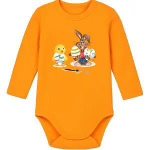 Body niemowlęce Wielkanocne ZAJĄCZEK KRÓLIK KURCZAK | bawełna | prezent
