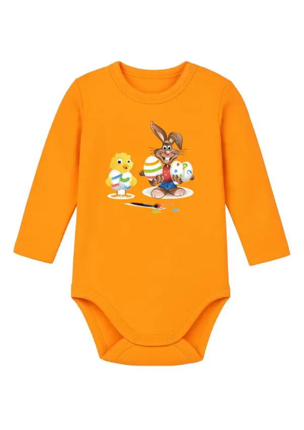 Body niemowlęce Wielkanocne ZAJĄCZEK KRÓLIK KURCZAK | bawełna | prezent