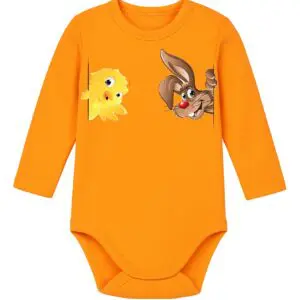 Body niemowlęce Wielkanocne ZAJĄCZEK KRÓLIK KURCZAK | bawełna | prezent