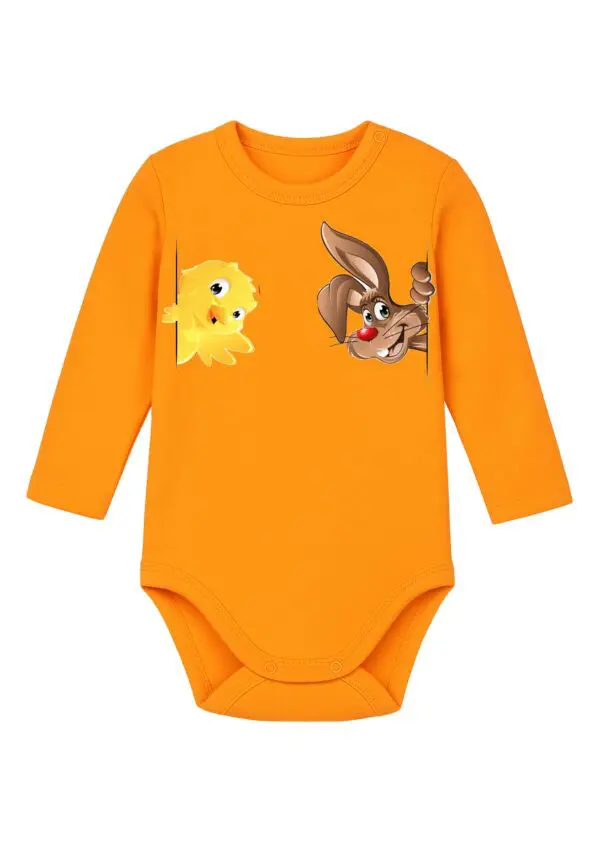 Body niemowlęce Wielkanocne ZAJĄCZEK KRÓLIK KURCZAK | bawełna | prezent