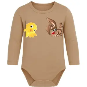 Body niemowlęce Wielkanocne ZAJĄCZEK KRÓLIK KURCZAK | bawełna | prezent