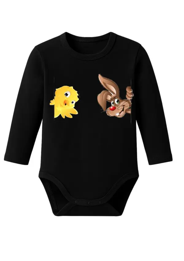 Body niemowlęce Wielkanocne ZAJĄCZEK KRÓLIK KURCZAK | bawełna | prezent