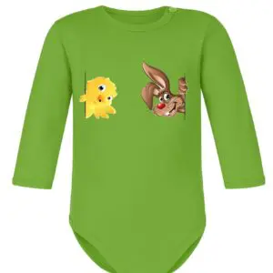 Body niemowlęce Wielkanocne ZAJĄCZEK KRÓLIK KURCZAK | bawełna | prezent