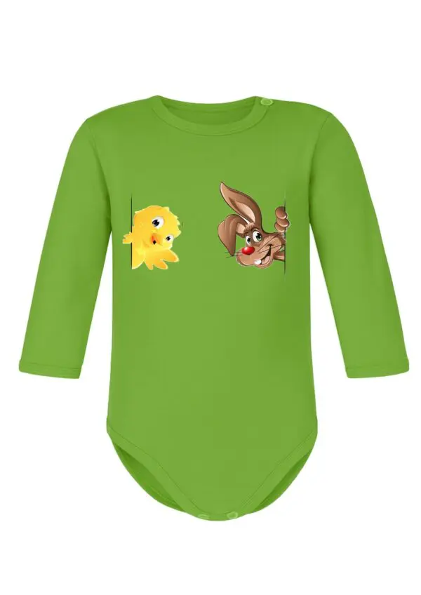 Body niemowlęce Wielkanocne ZAJĄCZEK KRÓLIK KURCZAK | bawełna | prezent