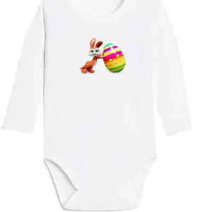 Body niemowlęce Wielkanocne ZAJĄCZEK KRÓLIK KURCZAK | bawełna | prezent