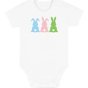 Body niemowlęce Wielkanocne ZAJĄCZEK KRÓLIK KURCZAK | bawełna | prezent