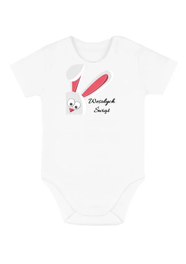 Body niemowlęce Wielkanocne ZAJĄCZEK KRÓLIK KURCZAK | bawełna | prezent