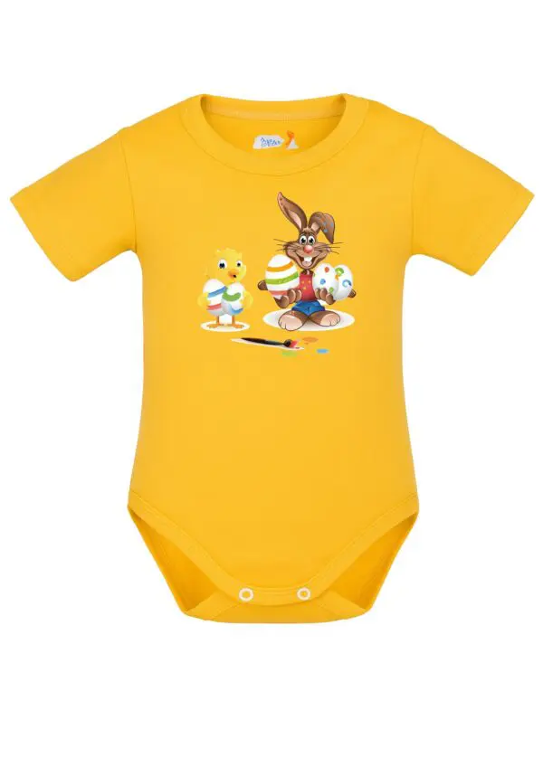 Body niemowlęce Wielkanocne ZAJĄCZEK KRÓLIK KURCZAK | bawełna | prezent