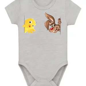 Body niemowlęce Wielkanocne ZAJĄCZEK KRÓLIK KURCZAK | bawełna | prezent