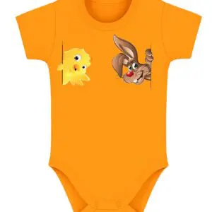 Body niemowlęce Wielkanocne ZAJĄCZEK KRÓLIK KURCZAK | bawełna | prezent