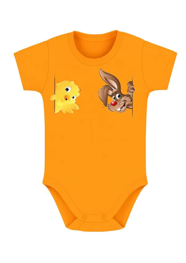 Body niemowlęce Wielkanocne ZAJĄCZEK KRÓLIK KURCZAK | bawełna | prezent