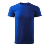 Koszulka t-shirt na WF gładka chabrowa