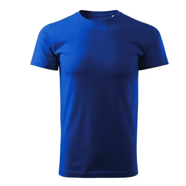 Koszulka t-shirt na WF gładka chabrowa