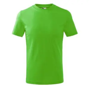 Koszulka t-shirt na WF gładka zielona