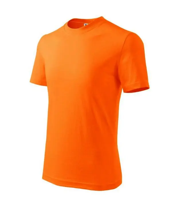 Koszulka t-shirt na WF gładka pomarańczowa