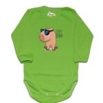 Body długi rękaw Capybara zielone