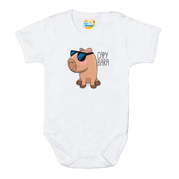 Body krótki rękaw Capybara białe