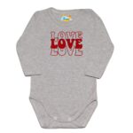 Body kocham Cię LOVE szare