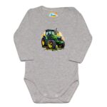Body długi rękaw Traktor John Deere szare