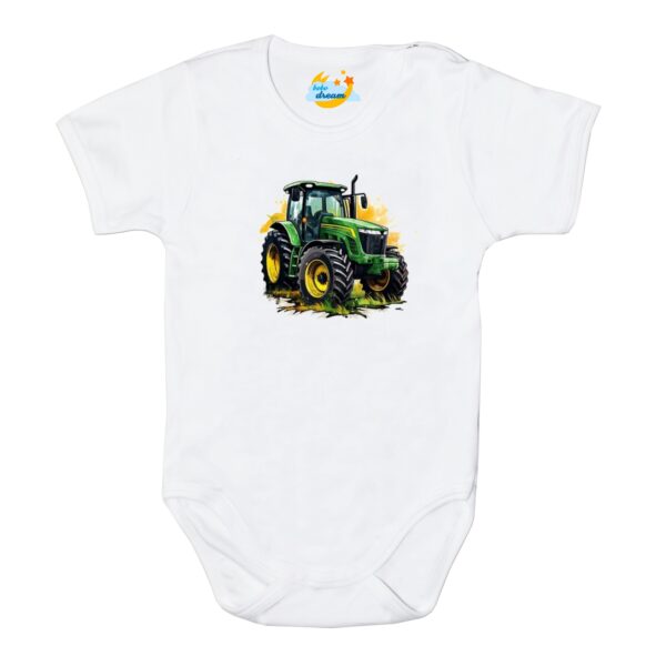 Body krótki rękaw Traktor John Deere białe