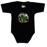 Body krótki rękaw Traktor John Deere czarne