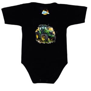 Body krótki rękaw Traktor John Deere czarne