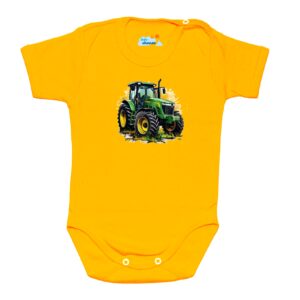 Body krótki rękaw Traktor John Deere żółte