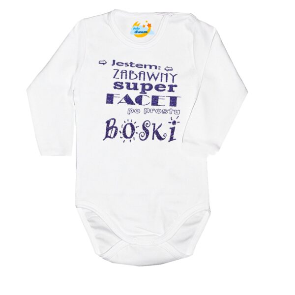 Body Zabawny Super Facet po prostu Boski białe