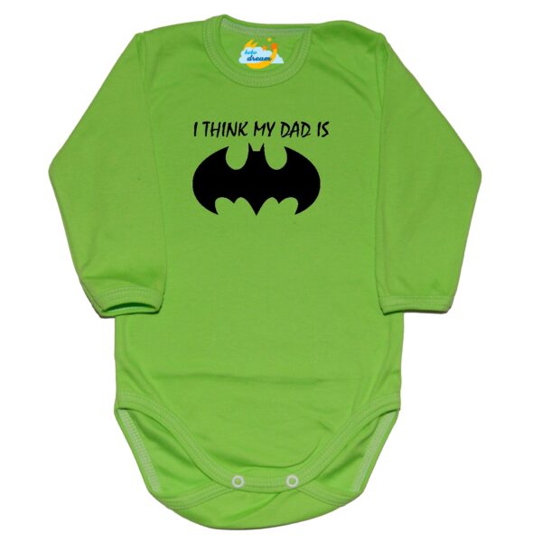 Body mój Tata jest super bohaterem BATMAN zielone