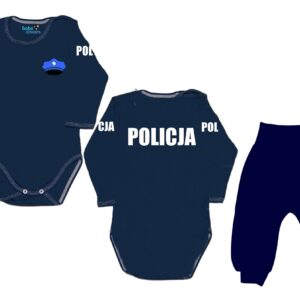Komplet dziecięcy zestaw niemowlęcy POLICJA body + spodnie