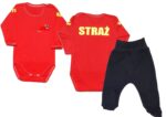 Komplet dziecięcy zestaw niemowlęcy STRAŻ body + półśpioszki