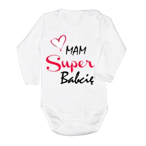 Body Mam Super Babcię białe