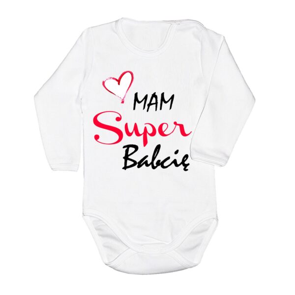 Body Mam Super Babcię białe