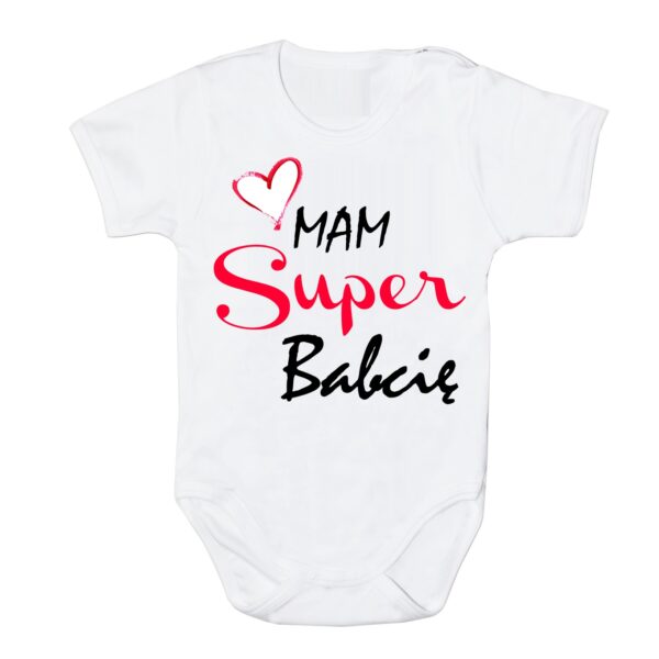 Body Mam Super Babcię białe