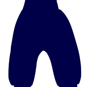 Spodnie bawełniane bezuciskowe Basic granat