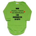 Body niemowlęce Mam i nie zawaham się go użyć z imieniem