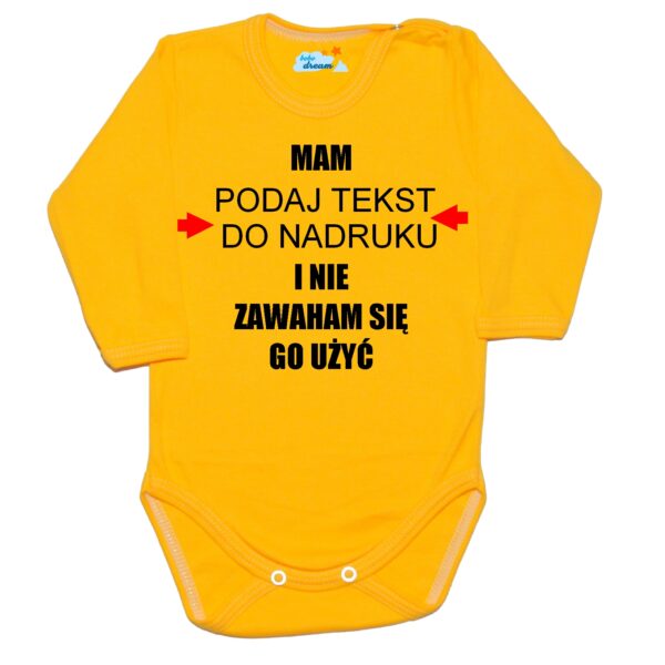 Body niemowlęce Mam i nie zawaham się go użyć z imieniem