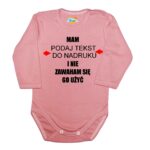 Body niemowlęce Mam i nie zawaham się go użyć z imieniem
