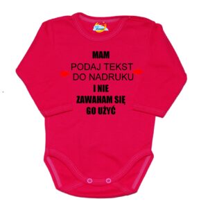 Body niemowlęce Mam i nie zawaham się go użyć z imieniem