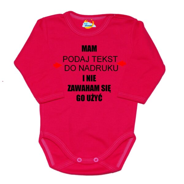 Body niemowlęce Mam i nie zawaham się go użyć z imieniem
