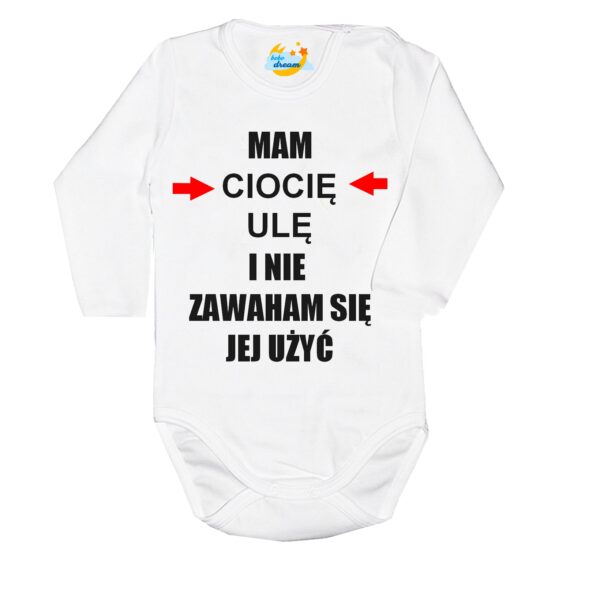 Body niemowlęce Mam i nie zawaham się jej użyć z imieniem