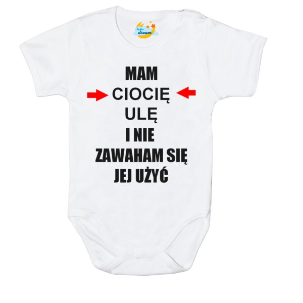 Body niemowlęce Mam i nie zawaham się jej użyć z imieniem