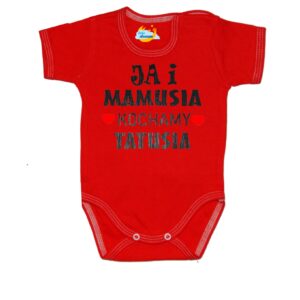Body Ja i mamusia KOCHAMY TATUSIA święto Mamy Taty czerwone