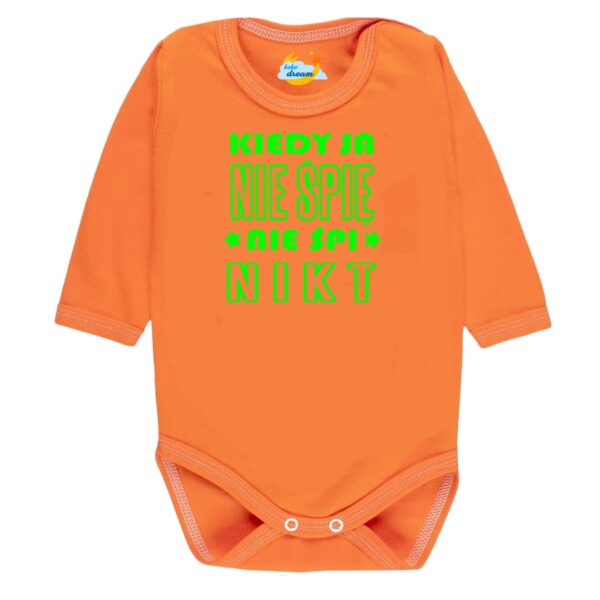 Body kiedy ja nie śpię nie śpi nikt pomarańczowy