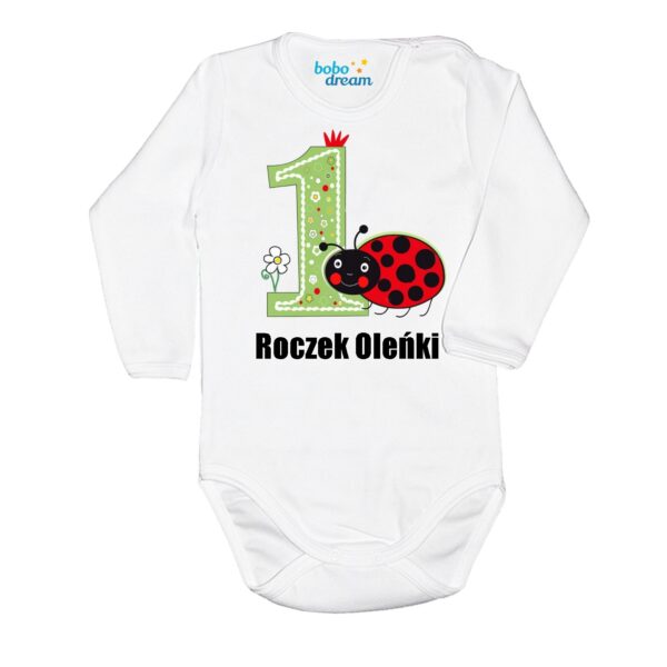 Body długi rękaw na 1 urodziny z imieniem