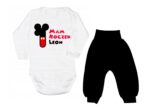 Komplet dziecięcy zestaw body i spodnie 1-ka MICKEY