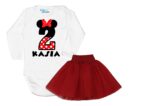 Komplet dziecięcy zestaw body i spódniczka 2-ka MINNIE